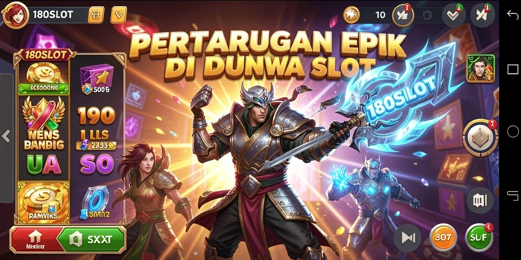 Tampilan aksi gameplay seru dalam 180SLOT yang menegangkan.