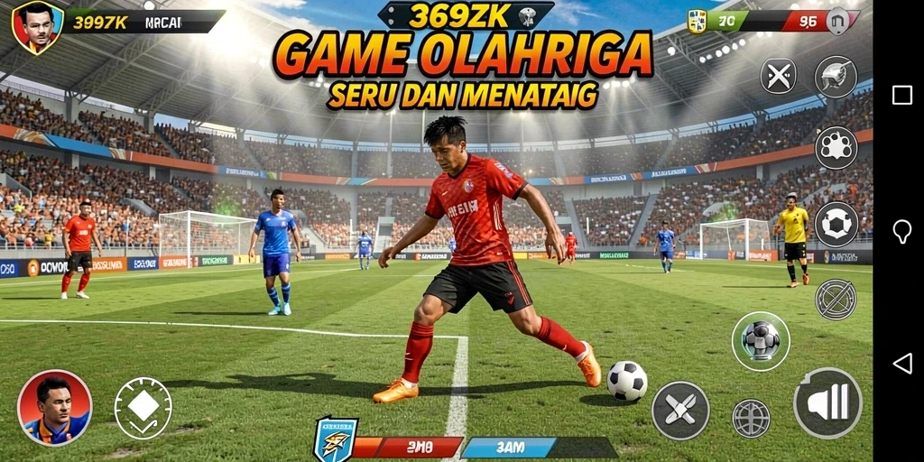 Tangkapan layar 369ZK menampilkan aksi seru dalam pertandingan olahraga.