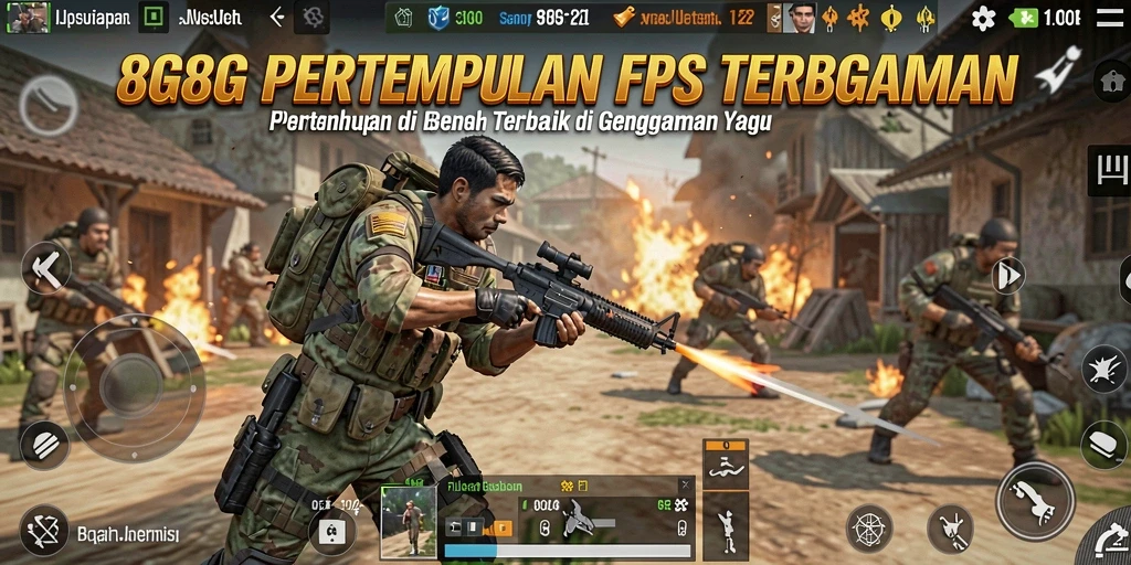 Gameplay intens di 8G8G dengan grafis memukau.
