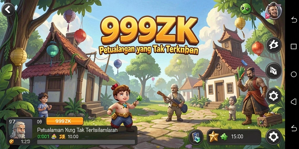Tangkapan layar permainan 999ZK menampilkan aksi petualangan yang mendebarkan.