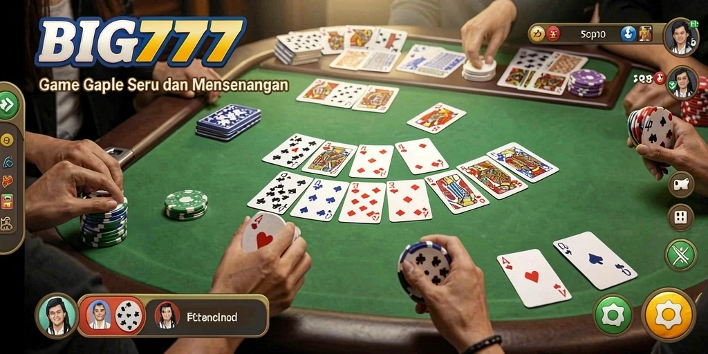 Gameplay Gaple yang menarik dan penuh strategi.