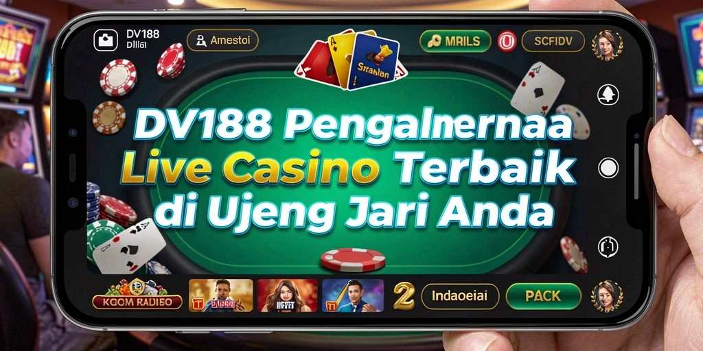 Tampilan gameplay Live Casino di DV188 yang memukau dan interaktif.