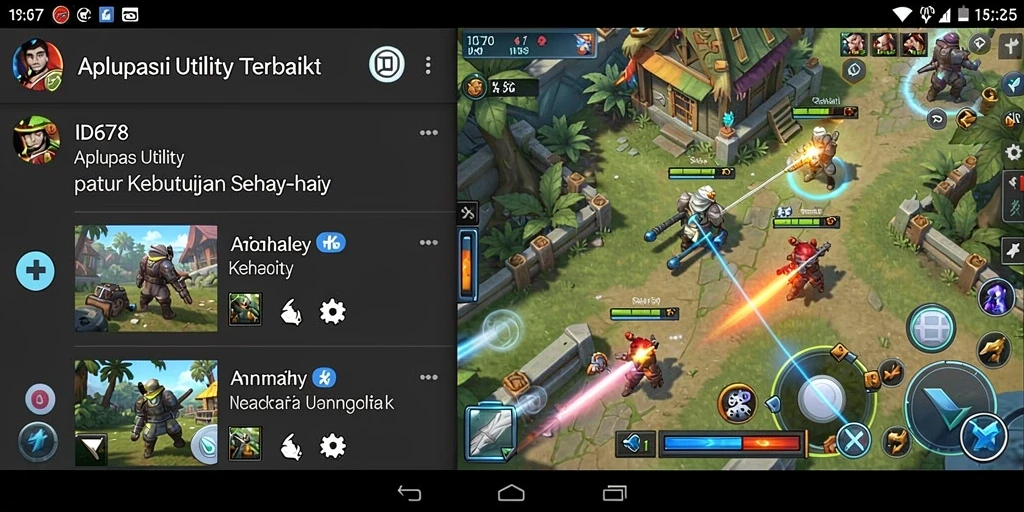 Screenshot utama ID678 menampilkan antarmuka aplikasinya yang user-friendly.