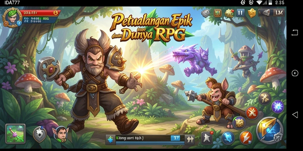 Tangkapan layar gameplay IDA777 yang memukau dalam petualangan RPG.