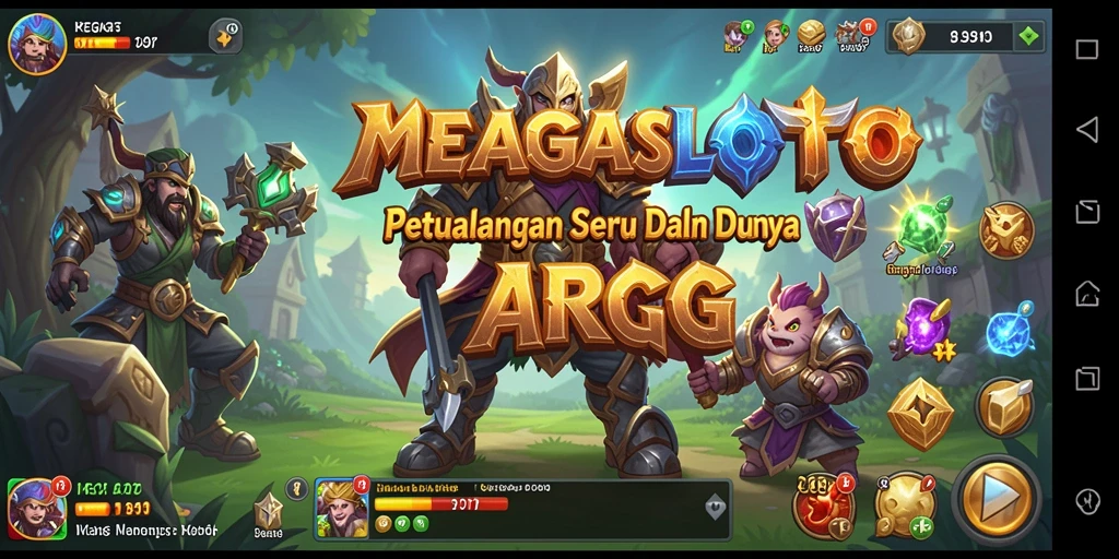 Gameplay seru MEGASLOTO dengan petualangan yang menegangkan.