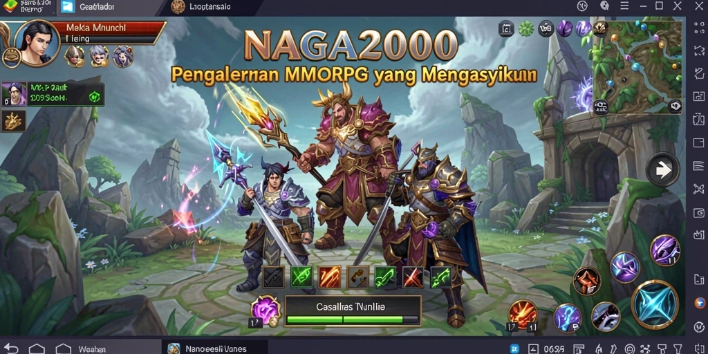 Tampilan gameplay NAGA2000 yang mendebarkan dan penuh aksi.
