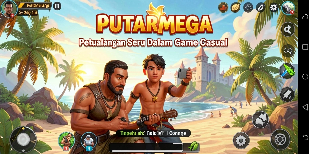 Tampilan menarik dari gameplay PUTARMEGA yang seru dan menghibur.