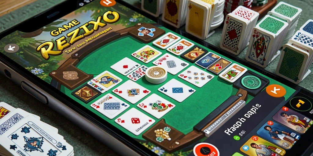 Screenshot gameplay seru REZIXO yang menampilkan aksi Gaple.