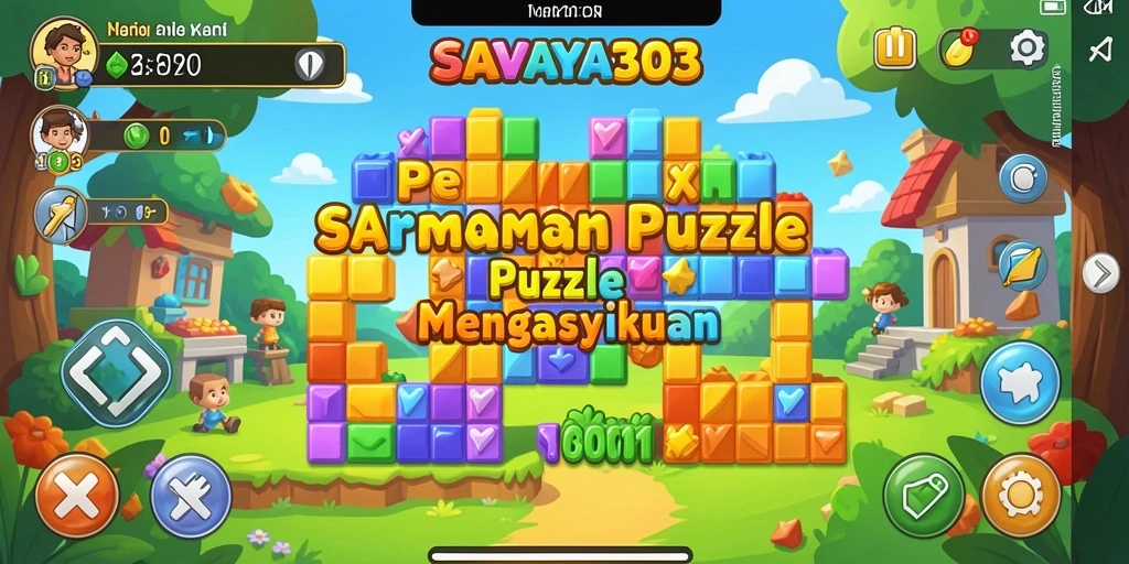 Screenshot gameplay SAVAYA303 menunjukkan tantangan puzzle yang menarik.