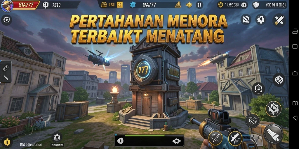 Tampilan gameplay Tower Defense menantang di SIA777 dengan banyak aksi.