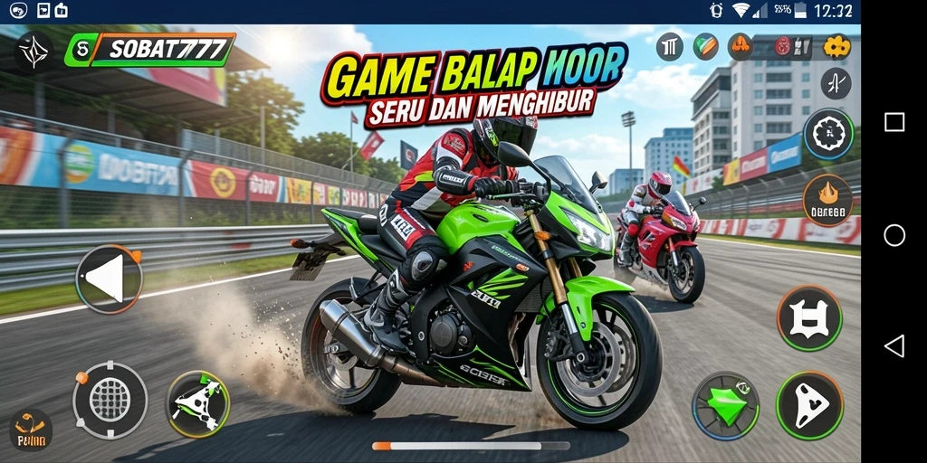 Pengalaman balap motor yang seru dan mendebarkan.