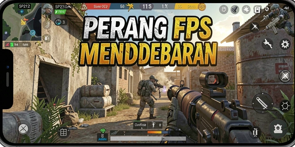 Gameplay seru di SP212 dengan aksi tembak-menembak intens.