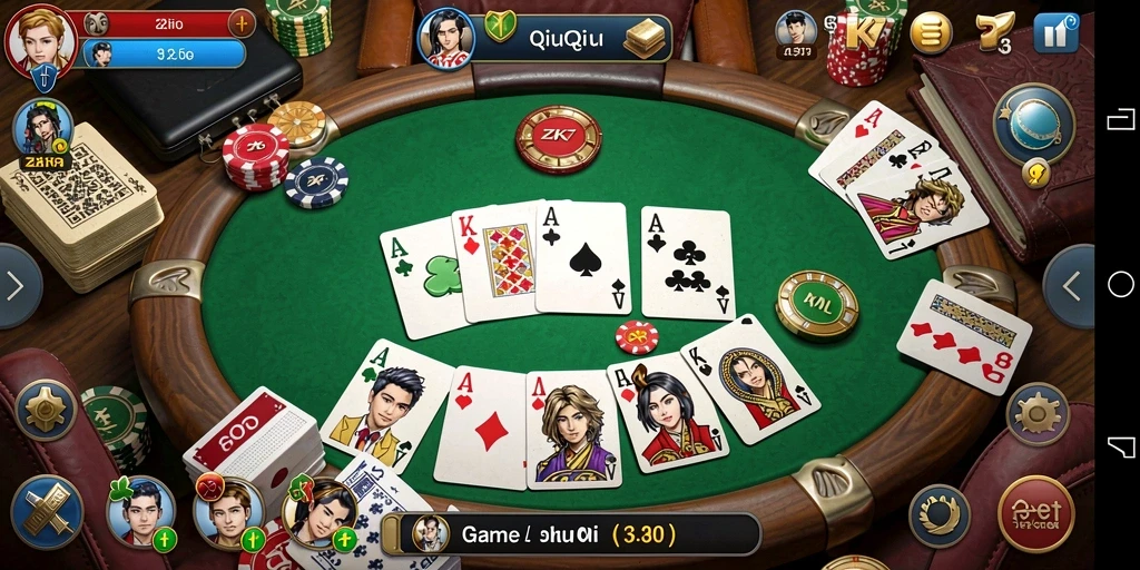 Gameplay QiuQiu yang seru dan dinamis di ZK7.